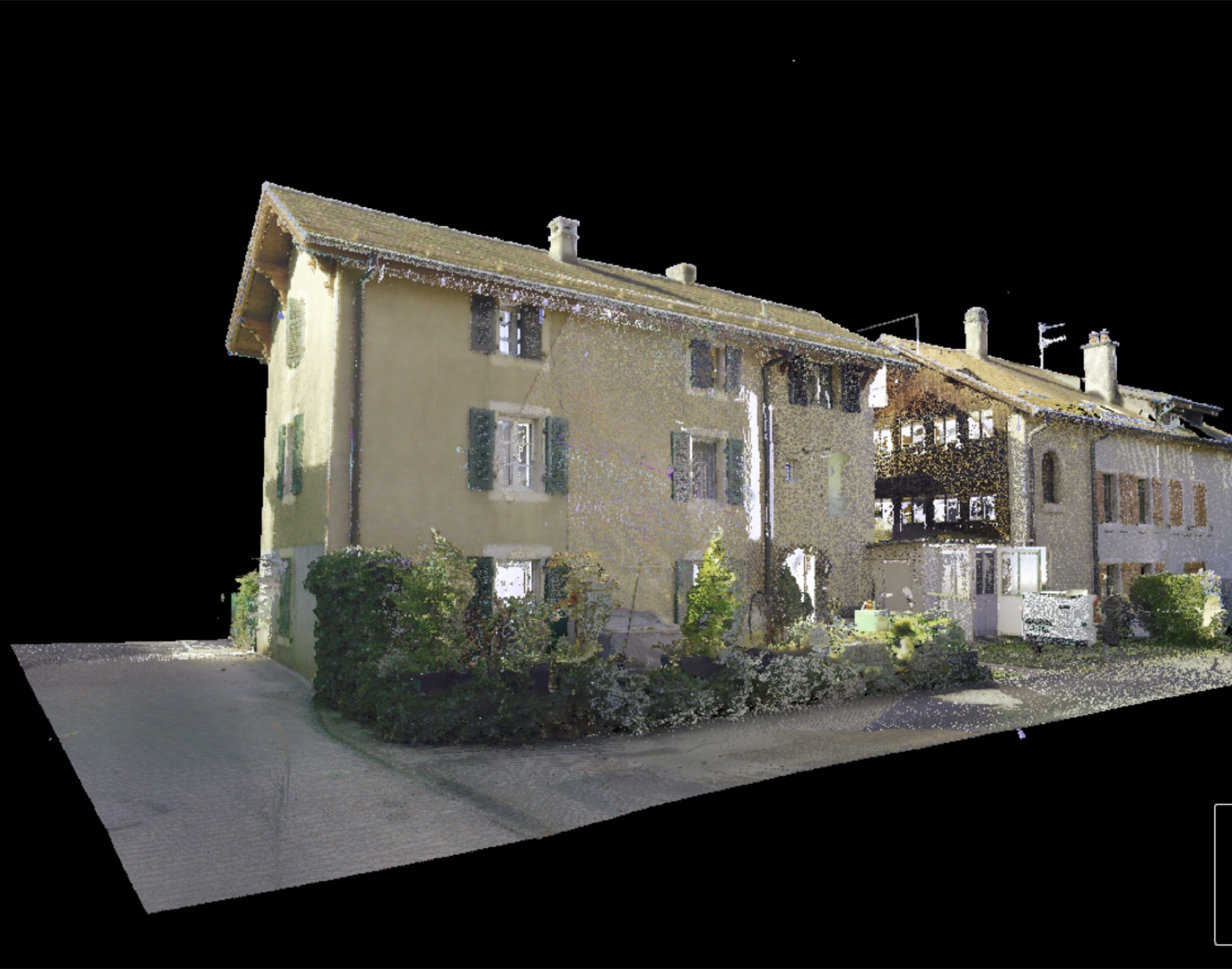Second angle du nuage de points de l'habitation